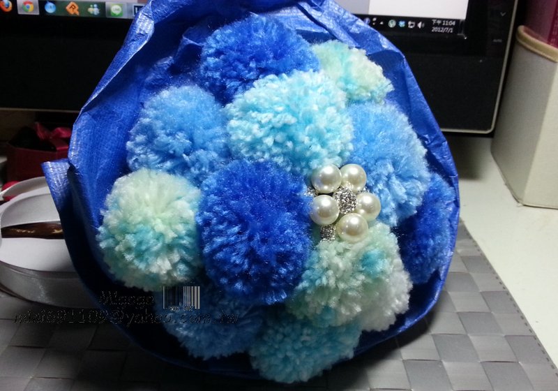 超可愛!~~我的DIY手工毛線球捧花(更新製作步驟嚕!!!)~~~~-null