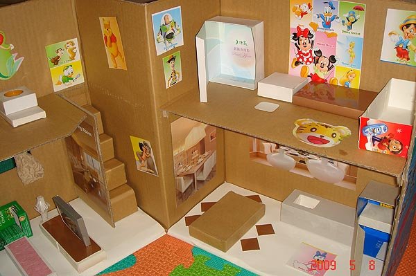 DIY 纸箱娃娃屋~超好玩喔~-第1页-婚后生活讨