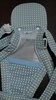 夏季薄款水藍格紋網狀透氣背巾-交換或出清120元-.JPG