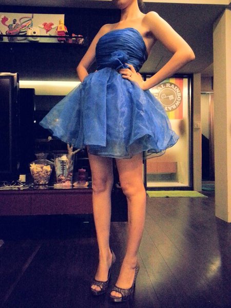 伴娘、<em>陪嫁、姊妹</em>装 高质感短澎小礼服 七色喔