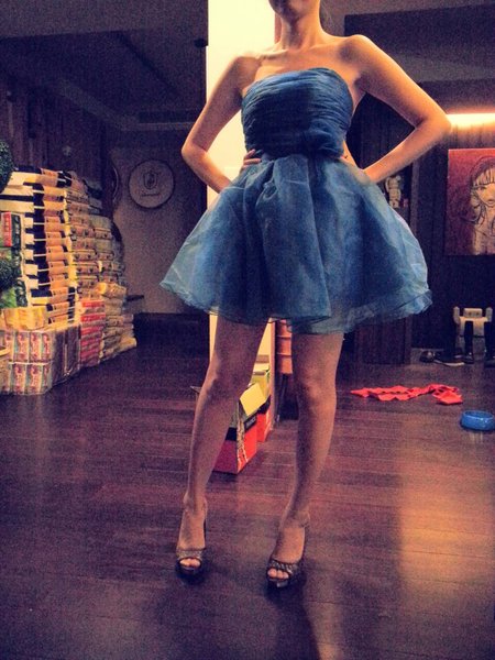 伴娘、<em>陪嫁、姊妹</em>装 高质感短澎小礼服 七色喔