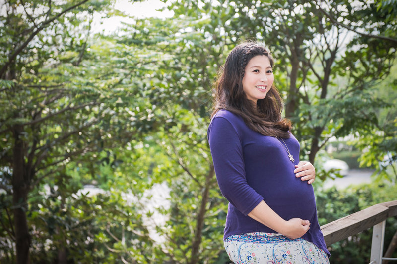 讨论区-婚后生活 分享我们的亲子 孕妇写真照  第一胎拍了大肚照 第