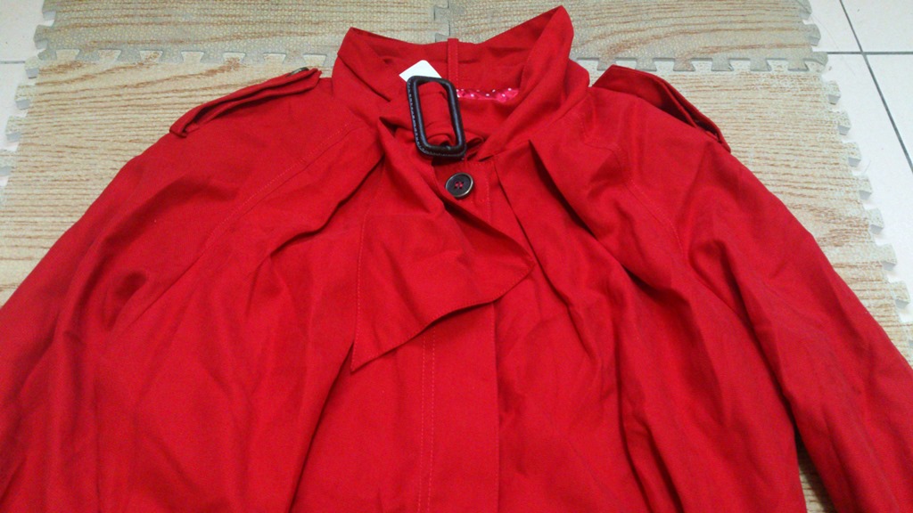 全新红色长风衣外套 出清200元含运-第1页-商