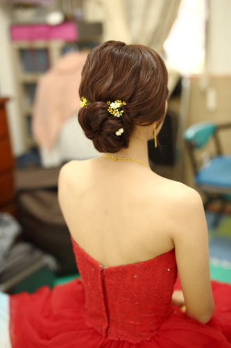 红色礼服造型 - JenJen (真真) - 非常婚礼