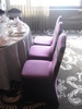 紫色椅套: 質感很妙 
