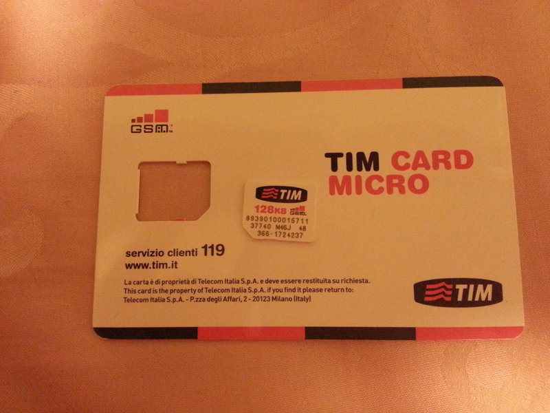[急售]義大利 TIM 3G SIM卡 (可3G無線上網，可打當地或國際電話，隨時可用app/ line/facebook打卡)--非常婚禮 ...