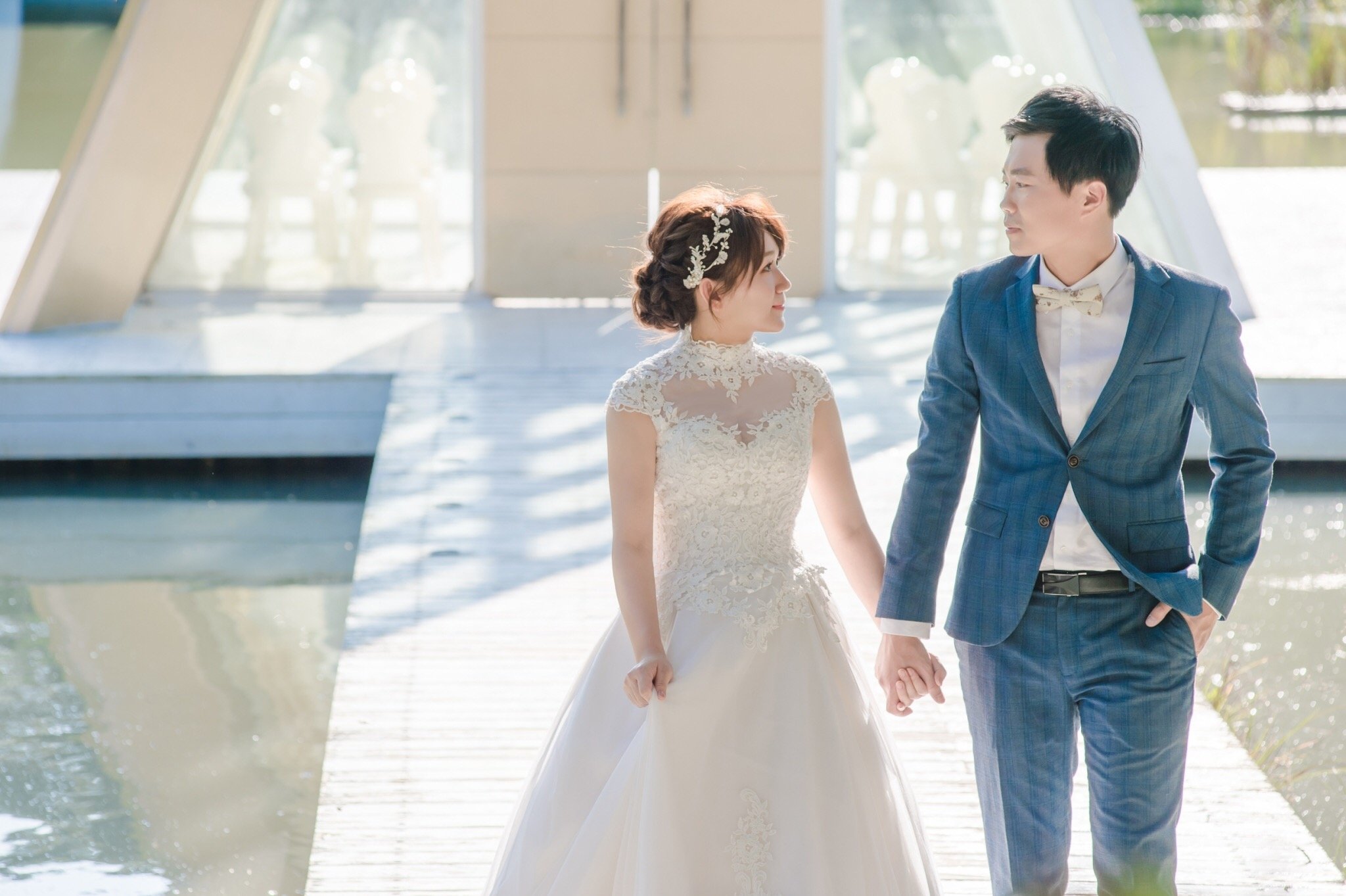 比堤婚紗 推薦新人：CHEN＆Chung 與老公對望