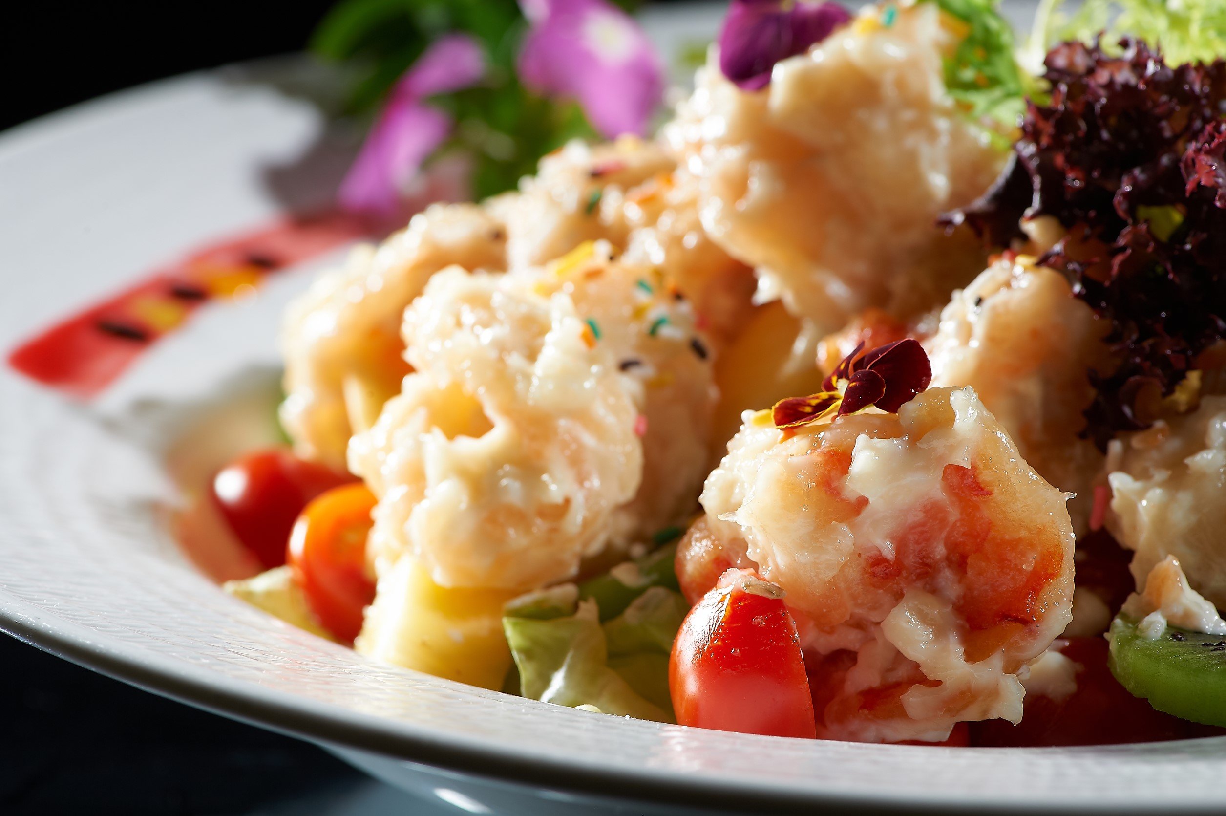 新竹婚宴餐廳華麗風采喜宴菜單：莎莎醬蝦球