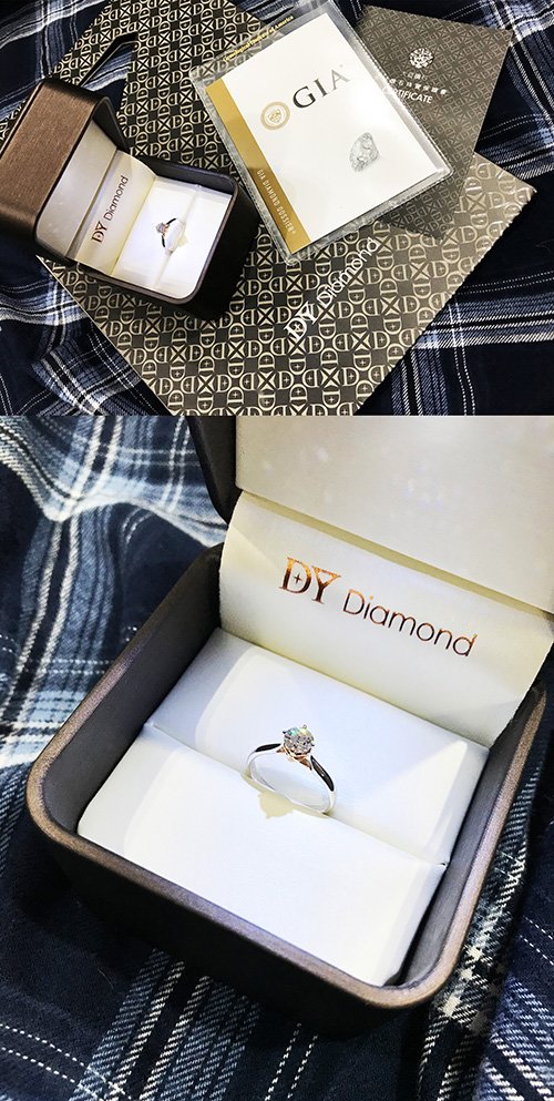 『古亭DY Diamond大亞鑽石』最頂級的閃耀．訂婚鑽戒訂製成功!-婚禮廠商評價