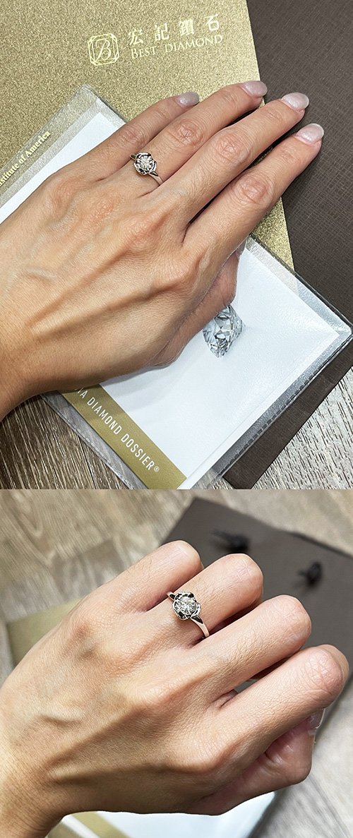 《宏記鑽石-超質感鑽戒設計》專屬訂製美炸了~玫瑰花鑽戒!-婚禮廠商評價