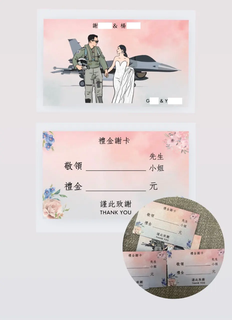 分享 婚禮簽到相簿、似顏繪簽到小卡、禮金謝卡-結婚經驗分享