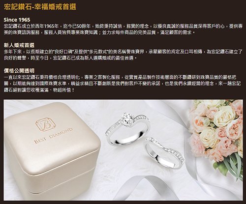 台北婚戒訂製必推『宏記鑽石』-婚禮廠商評價