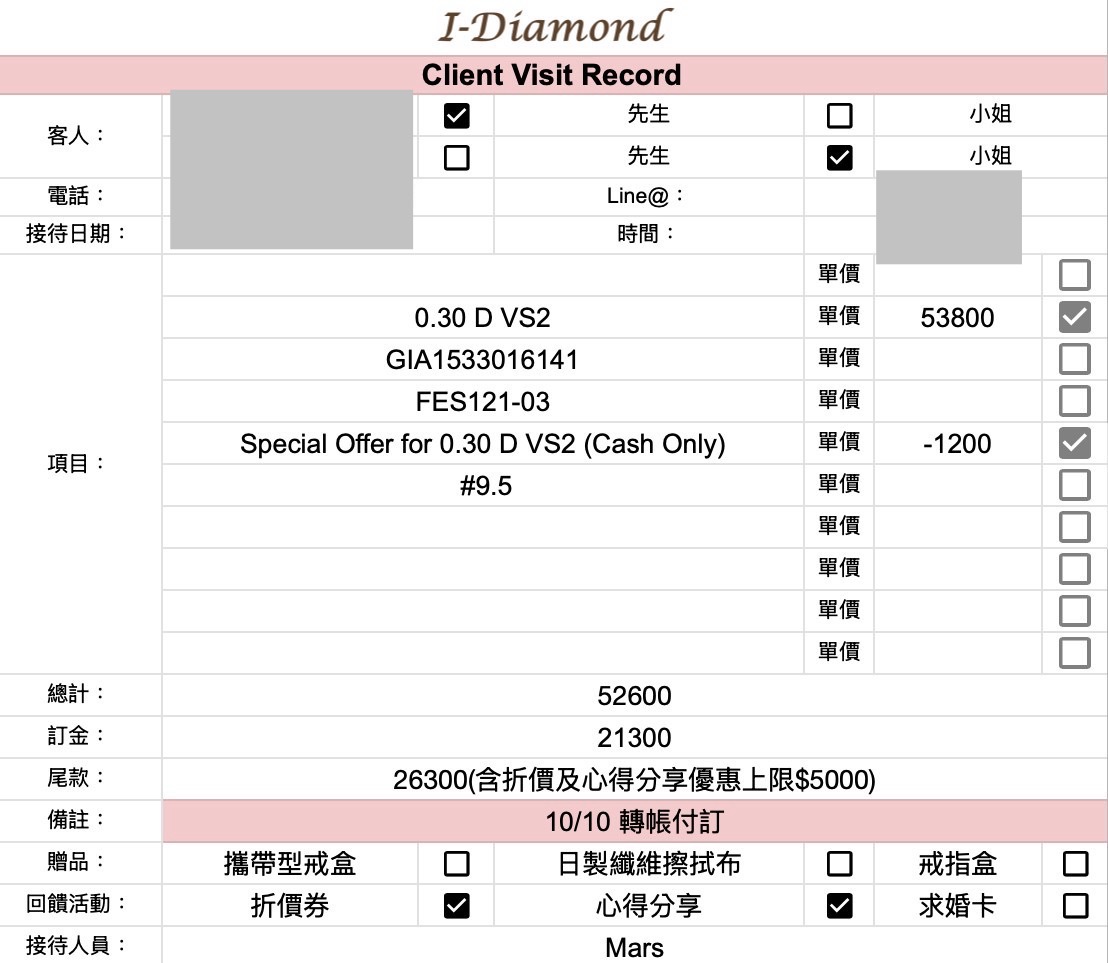 I-Diamond婚戒分享-婚禮廠商評價