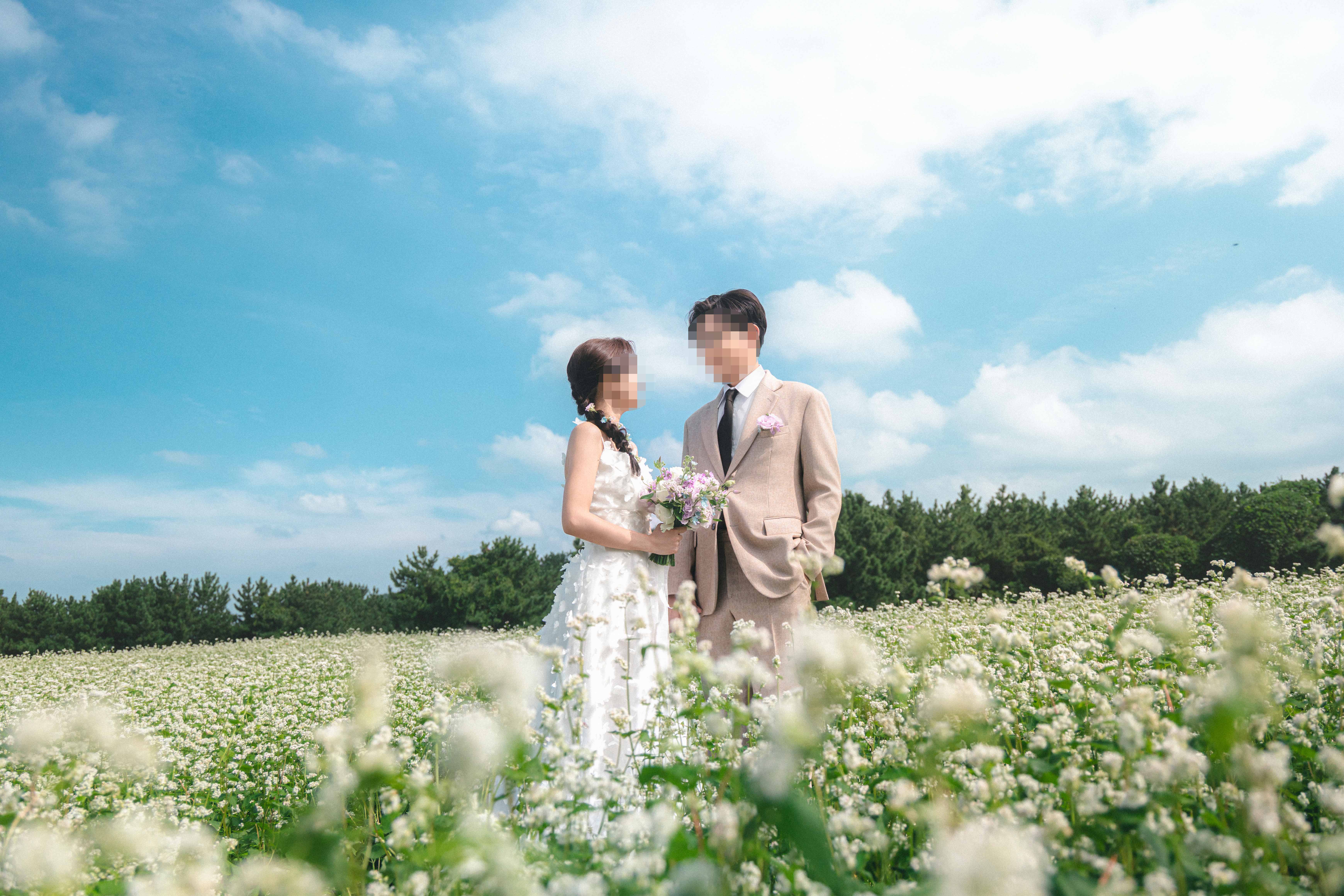 【濟州婚紗】秋天去濟州拍婚紗必去3景點 - 海邊・蕎麥花・粉黛亂子草-結婚經驗分享